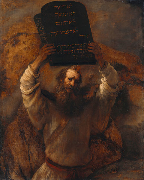 Rembrandt: "Moses Smashing the Tablets of the Law" (1659)