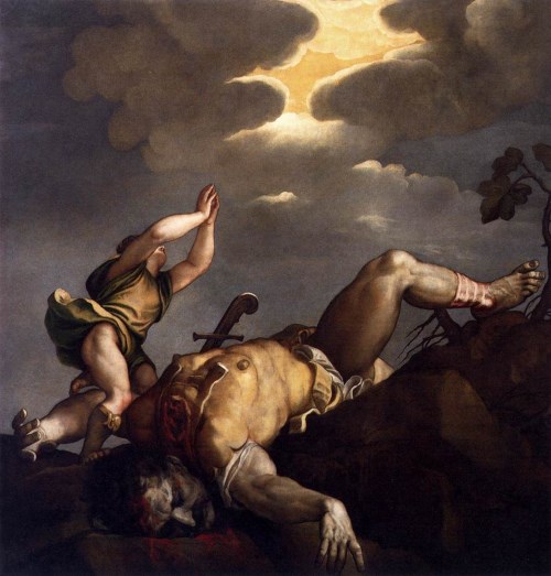 Titian : "David and Goliath" (1542-1544)